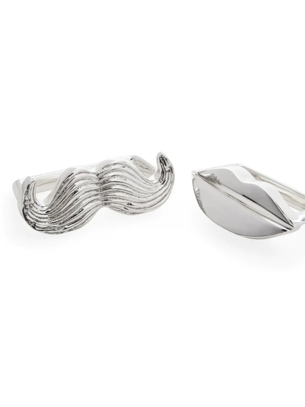 Jonathan Adler Muse Napkin Rings silver plate